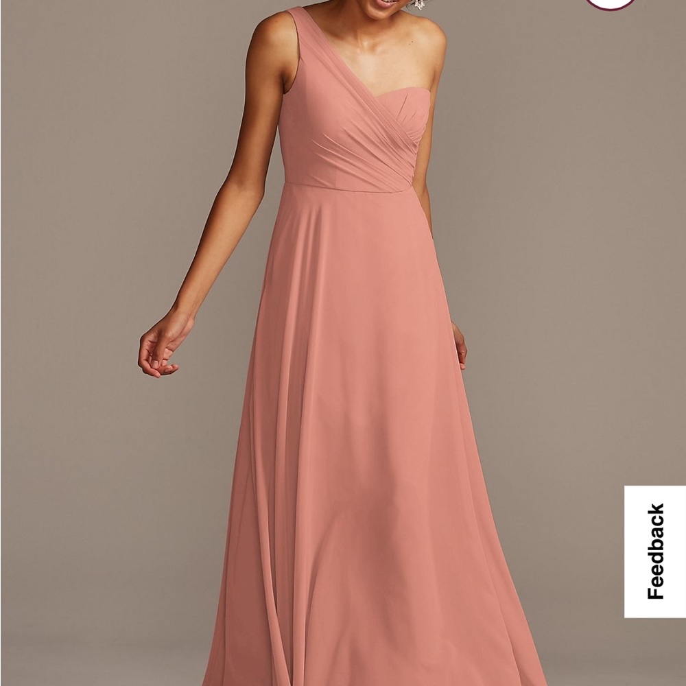 One Shoulder Full Skirt Dress